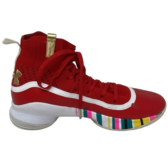 Under Armour Shoes Men’s 10 Steph Curry Chinese New Year Basketball High Tops - Picture 9 of 11